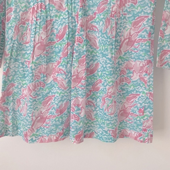 Y2K Lilly Pulitzer Sarasota Beaded Tunic in Lobstah Roll Print - Picture 7 of 14